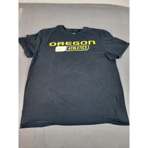 Nike‎ Oregon Athletic Shirt Mens XL Black Lightweight Crew Neck Outdoor Soft